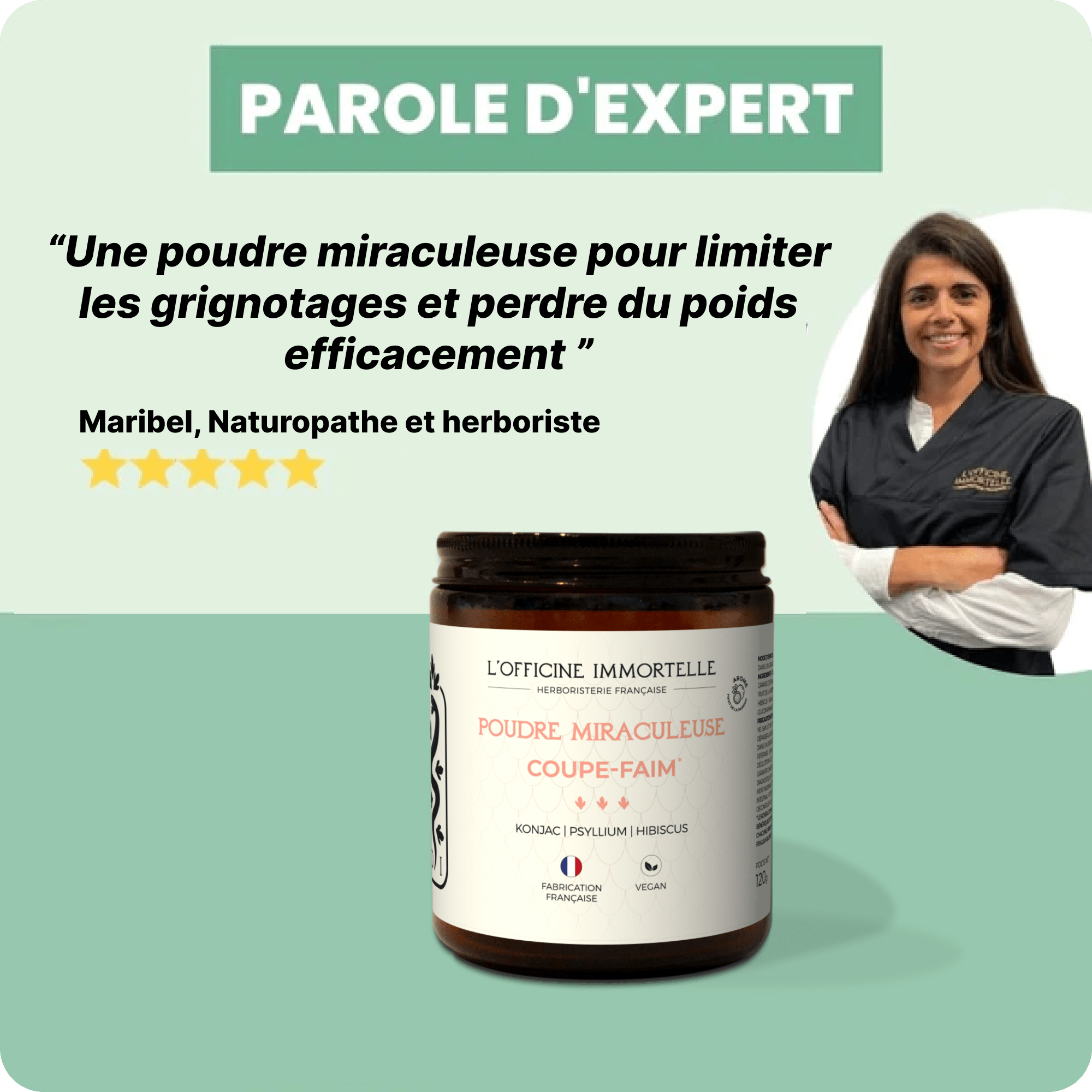 Poudre miraculeuse Coupe - faim - Officine Immortelle