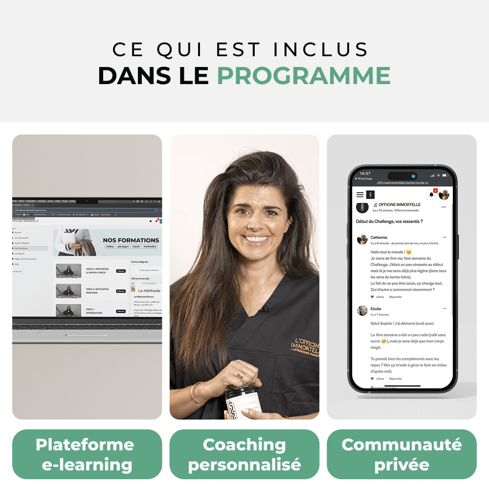 Programme Coaching Minceur - Officine Immortelle