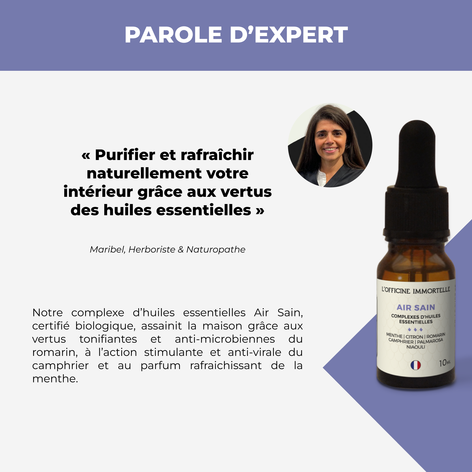 Complexe d'Huiles Essentielles pour diffusion - Air Sain