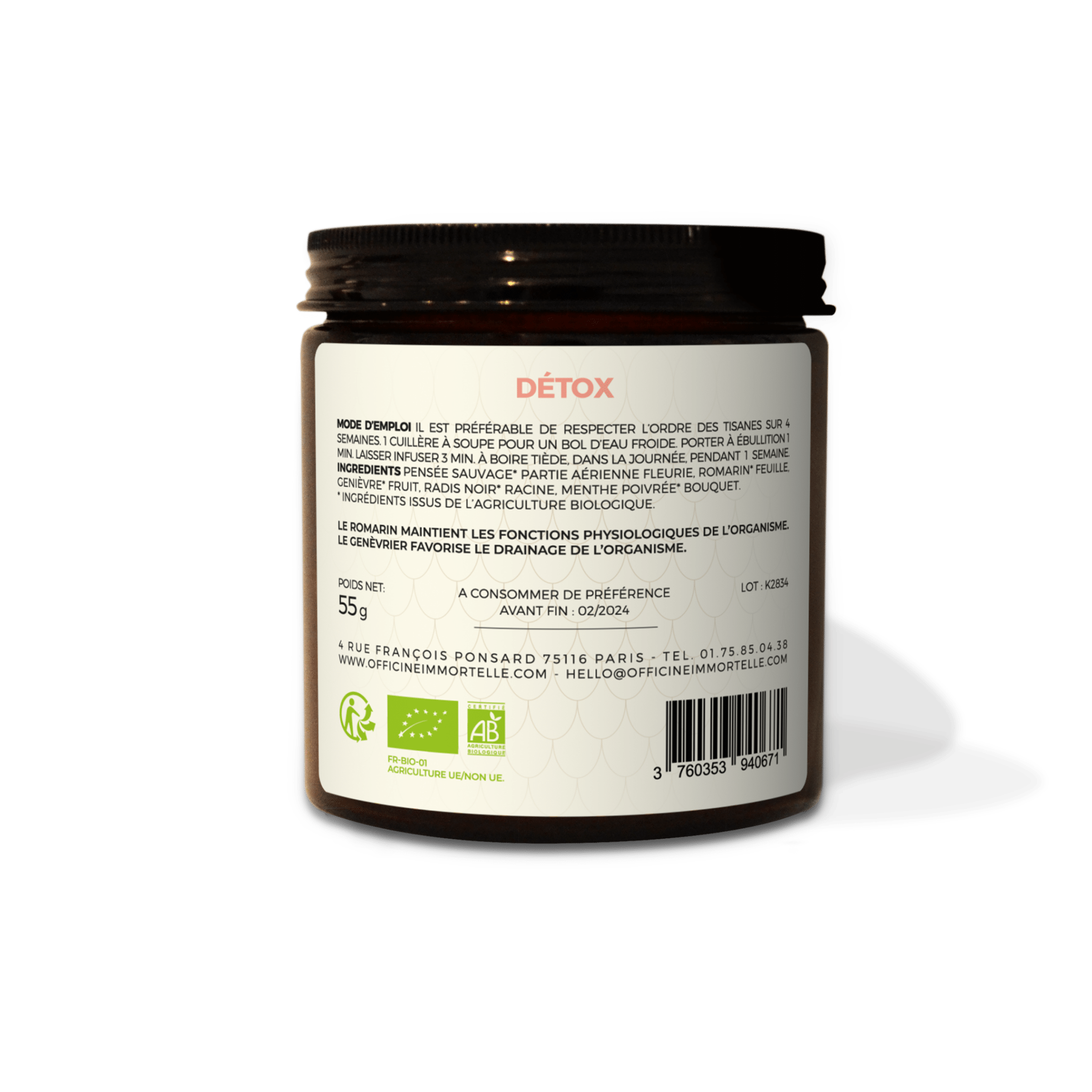 Tisane - Détox - Officine Immortelle