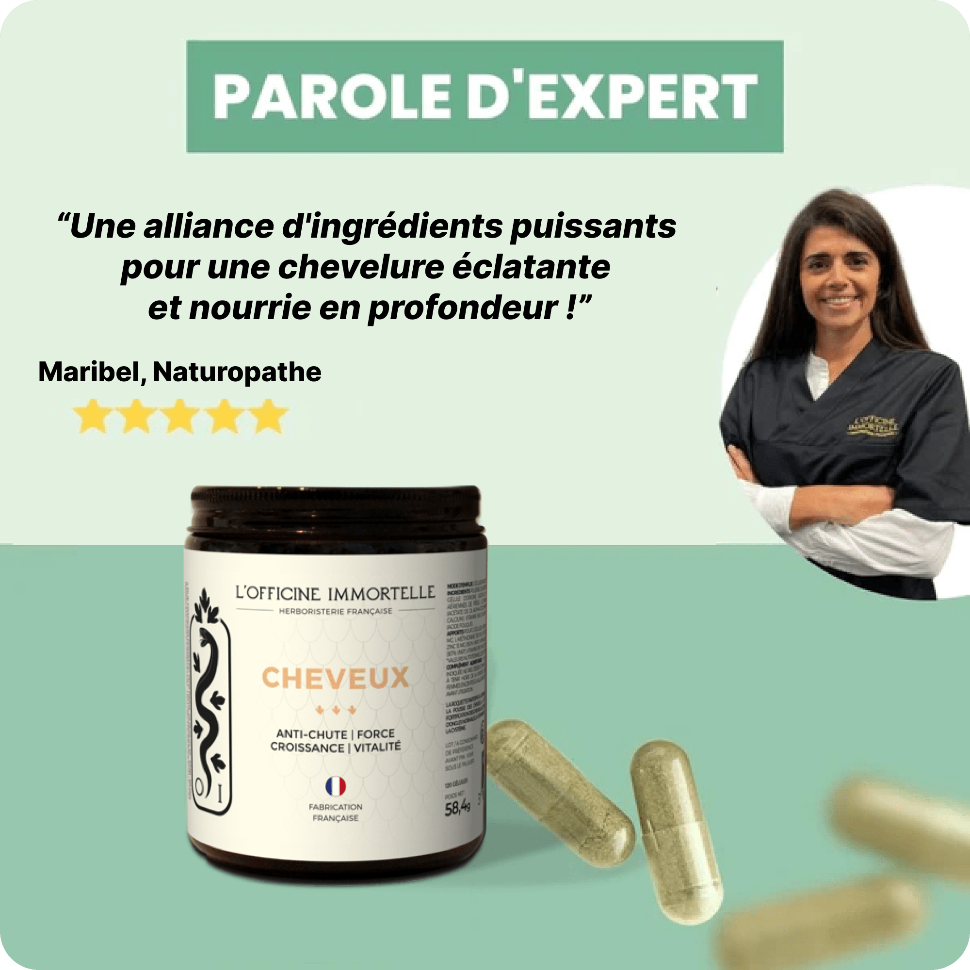 Vitamines Cheveux Sublimes - Officine Immortelle